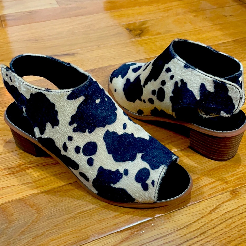 Muk Luks Cow Print Sandals